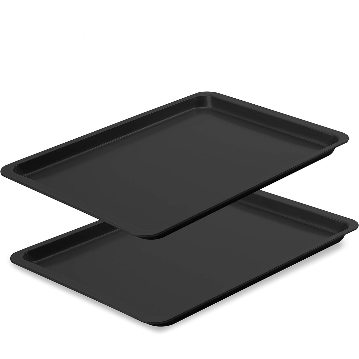 Vesteel Nonstick Baking Sheet Set of 2, Stainless Steel Rectangle Baking Pan Oven Tray - 16 x 12 x 1 inches