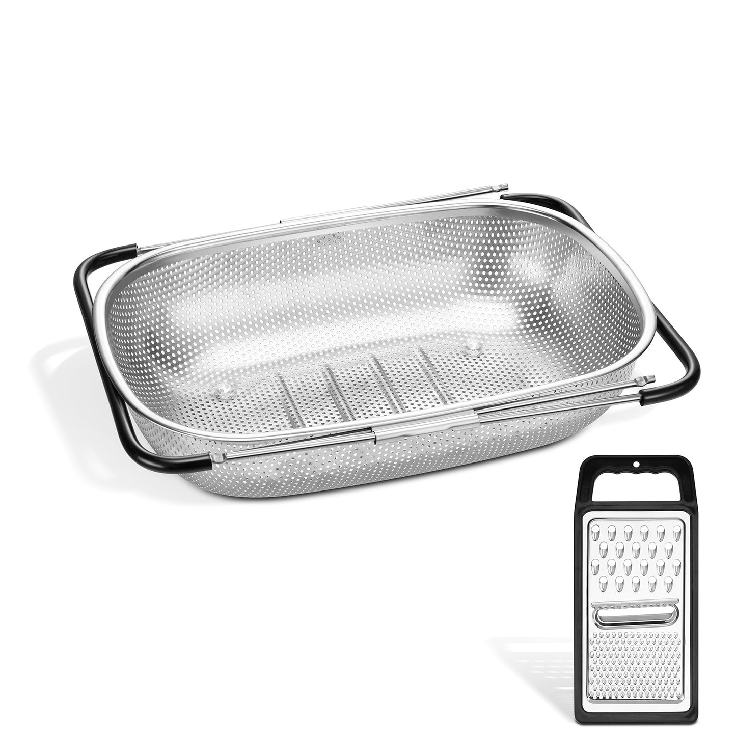 Vesteel 6 Quart Stainless Steel Colander Set of 2