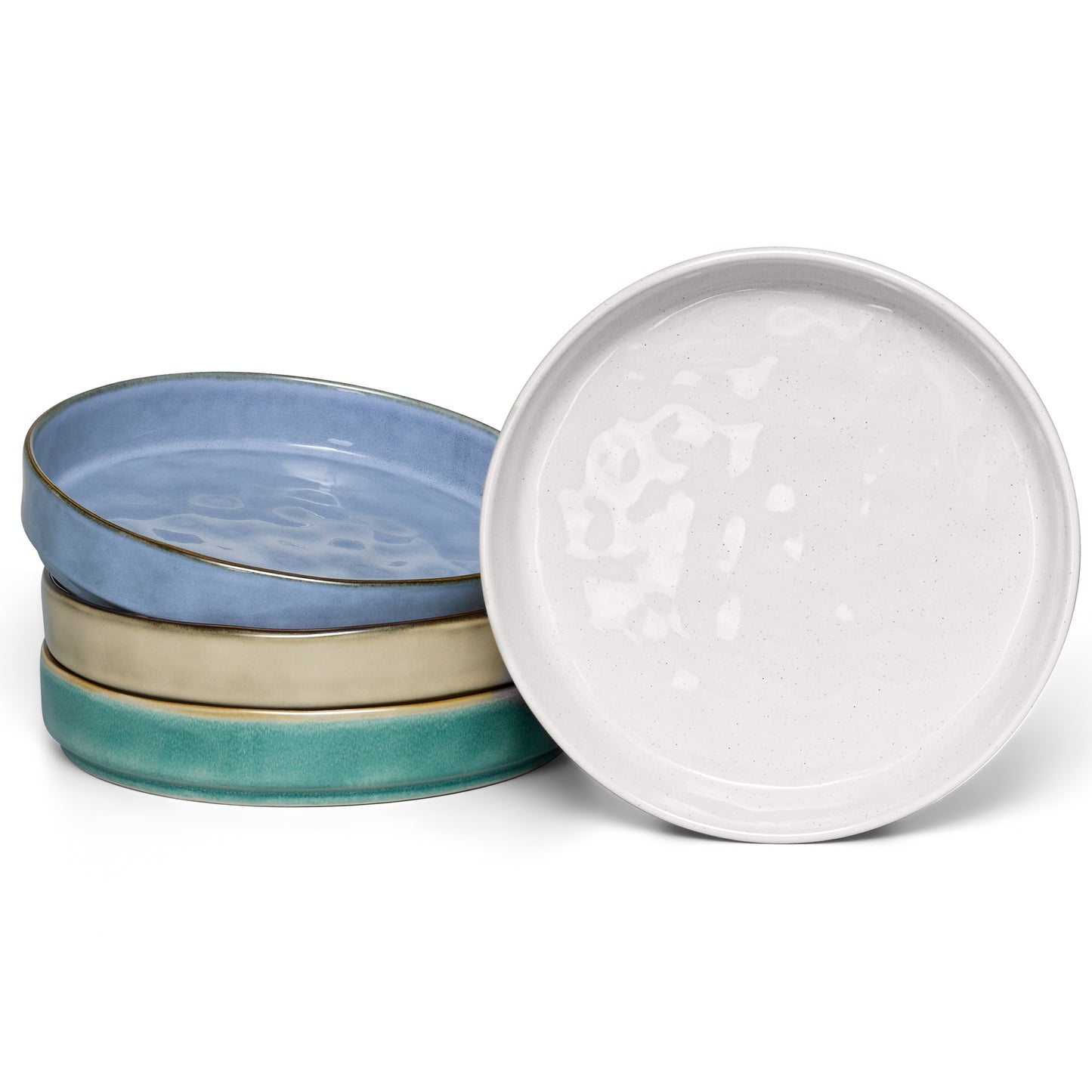 Vesteel Pasta Bowls Set of 4, 30oz Stoneware Salad Bowl, Large Dinner Bowls for Eating Serving Soup Noodle Pasta, Microwave & Dishwasher Safe, Multi-Color