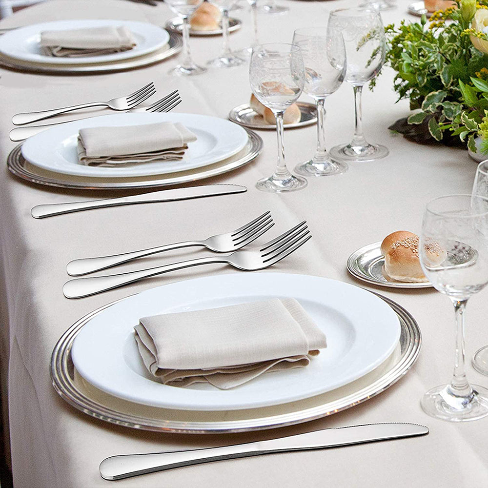 VeSteel 20 Piece Silverware Flatware Cutlery Set, Stainless Steel Utensils Service for 4, Include Knife Fork Spoon, Mirror Polished, Dishwasher Safe