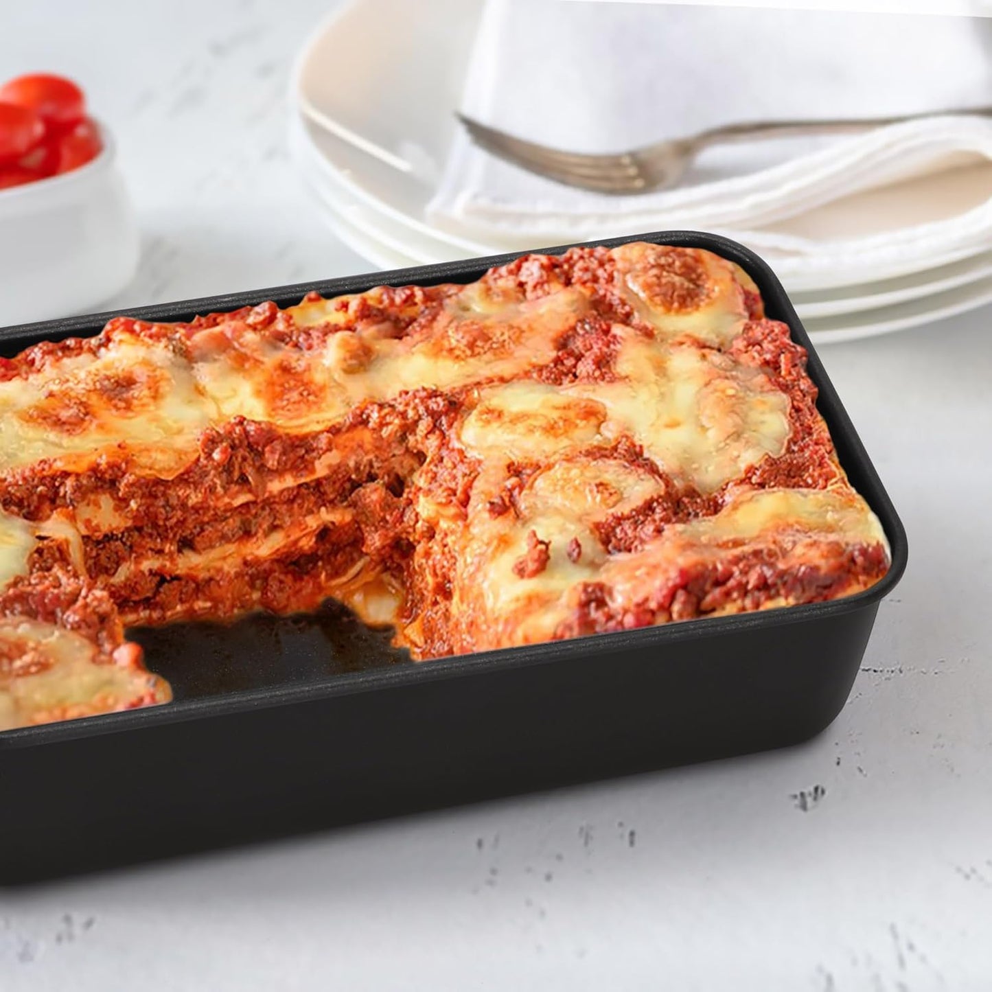 Vesteel Loaf Pan Set of 3, 9x5 Inch Nonstick Bread Pans with Stainless Steel Core, Metal Toast Baking Pans for Bread Meatloaf Brownie and Lasagna Cake, Non Toxic & Rust Proof