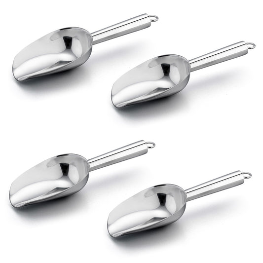 VeSteel Rust Resistant 3 oz Stainless Steel 6.5" Kitchen Utility Scoop