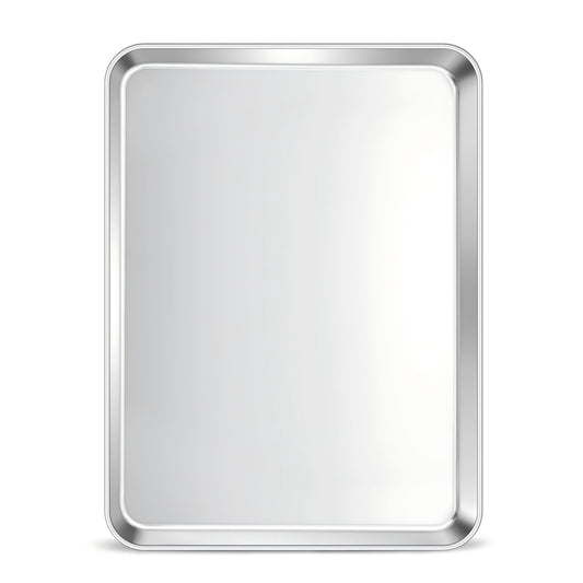 VeSteel 17.7” x 13” Baking Cookie Sheet, Stainless Steel Rectangle Baking Pan Oven Tray, Dishwasher Safe
