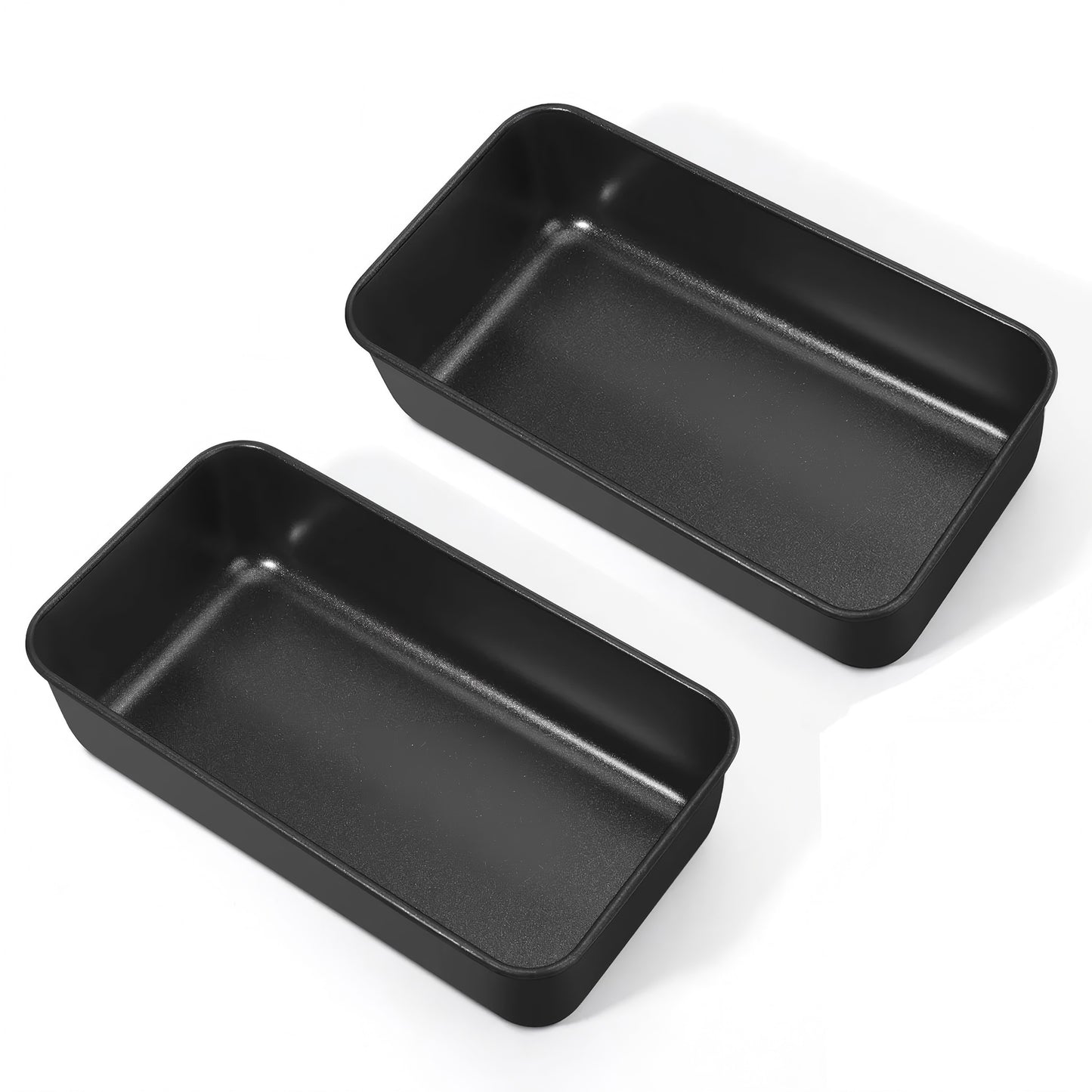 Vesteel Loaf Pan Set of 2, 9x5 Inch Nonstick Bread Pans with Stainless Steel Core, Metal Toast Baking Pans for Bread Meatloaf Brownie and Lasagna Cake, Non Toxic & Rust Proof